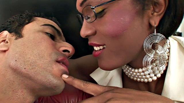 Latina hottie with huge tits gives her boyfriend a hard ass drilling while wearing sexy lingerie & kissing him passionately