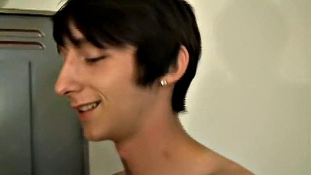Max Brown strokes his hung uncut cock in the locker room, craving more than just a solo session