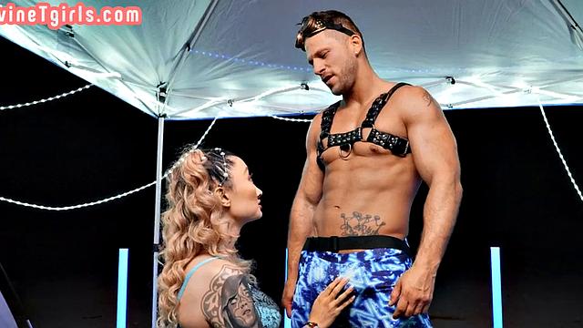 Stunning Ladyboy penetrated anally by BF