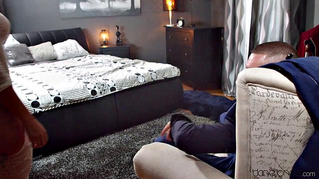 Big Latina in bodystocking