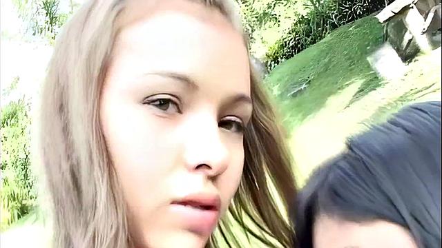 Hot Teen Selina Goes Lez and Eats Out Pussy