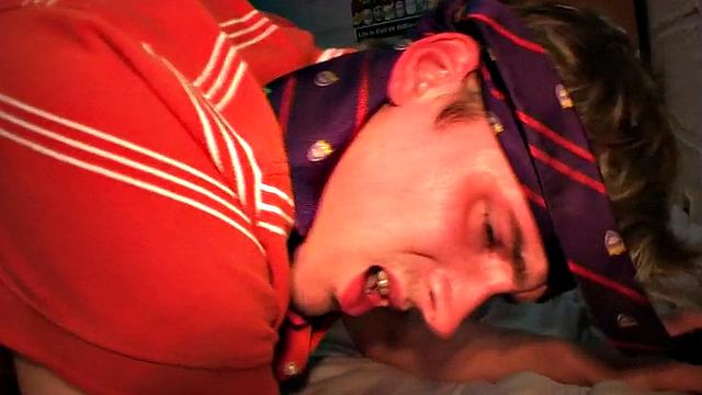 Amateur hazed guy fucked in dorm by fraternity on college