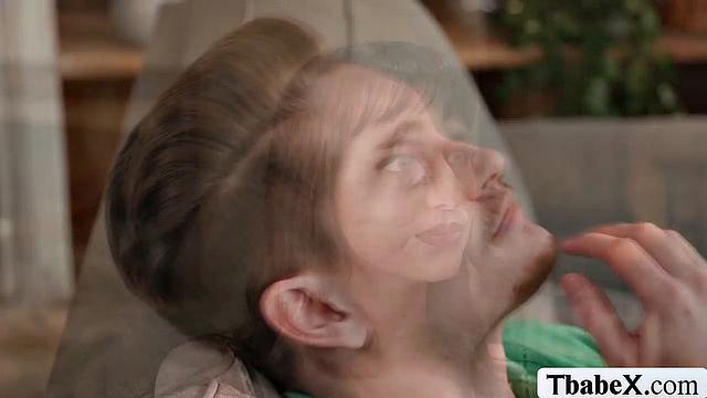 Bisexual couple invites a shemale to have a threesome