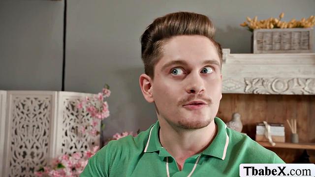 Bisexual couple invites a shemale to have a threesome