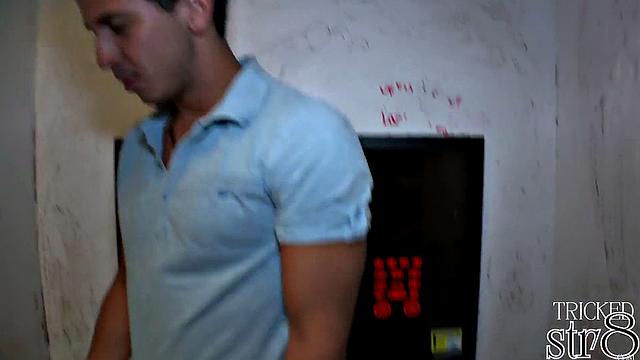 Gullible straight guy trying gay gloryhole