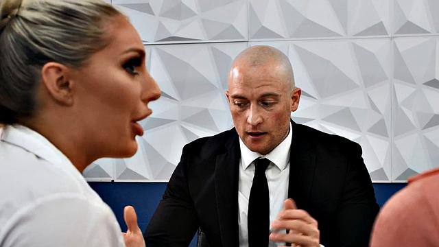 Blonde secretaries smashed in 3way