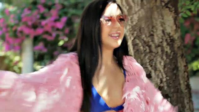 Food Play with Raven-Haired Babe Solo Masturbating