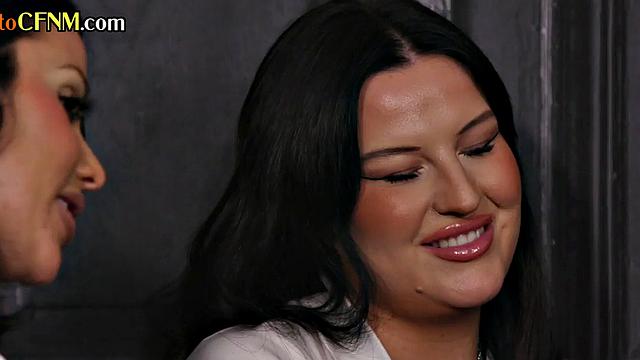 CFNM college babes suck professor cock with voyeur