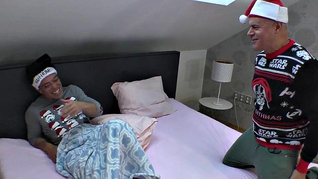 Big booty babe with tight pussy got banged by Santa