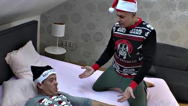 Big booty babe with tight pussy got banged by Santa