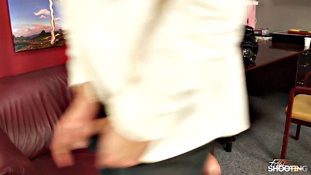 Seductive redhead gets pussy fucked in casting