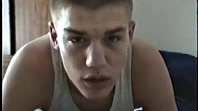 Lance grabs a porn magazine and strips naked. While stroking his hard cock, this straight boy can't stay still.