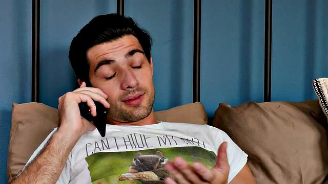 Tattooed stud with abs bareback fucked and jizzed