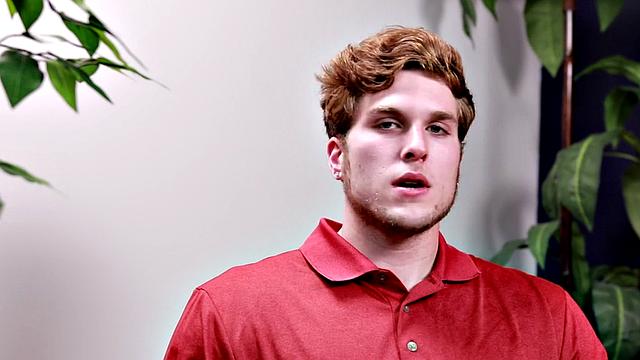 smooth newbie masturbates on bed until shooting cum