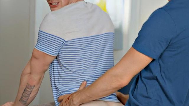 Slowburn jock barebacking BF and cum on his ass