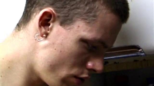 Returning home, with a new porn magazine, Shane heads to the laundry room to check out his new porn rag and jerk off. The porn must be good, because he quickly gets stiff and starts stroking.