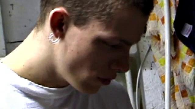 Returning home, with a new porn magazine, Shane heads to the laundry room to check out his new porn rag and jerk off. The porn must be good, because he quickly gets stiff and starts stroking.