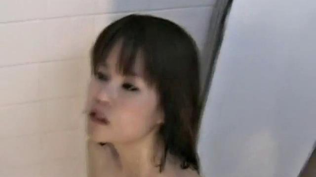 Cute Japanese teen masturbates
