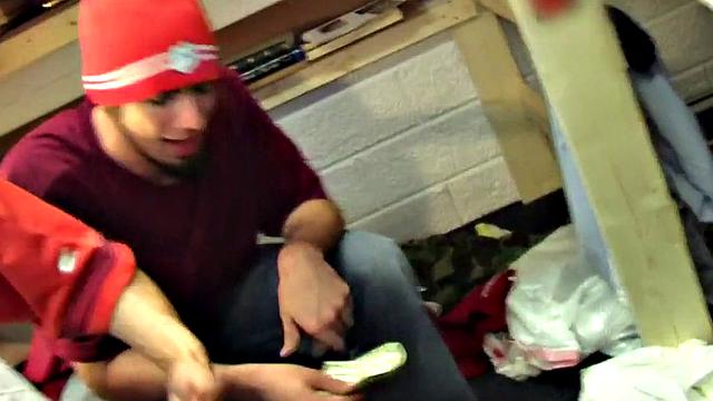 Hazed amateur fucked in college dormitory by fraternity