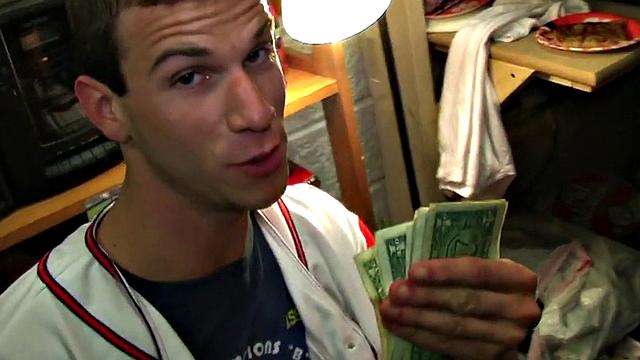 Hazed amateur fucked in college dormitory by fraternity