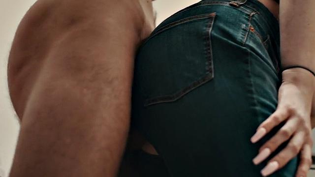 Raunchy trans fucked by lad in the bathroom