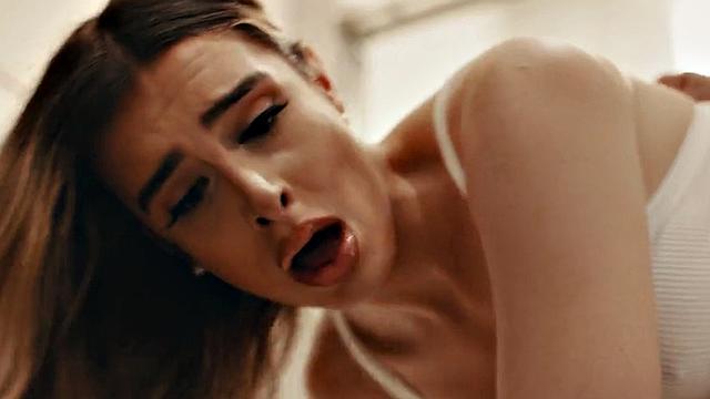 Raunchy trans fucked by lad in the bathroom