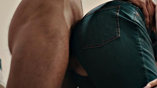 Raunchy trans fucked by lad in the bathroom