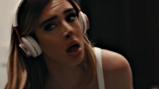 Raunchy trans fucked by lad in the bathroom