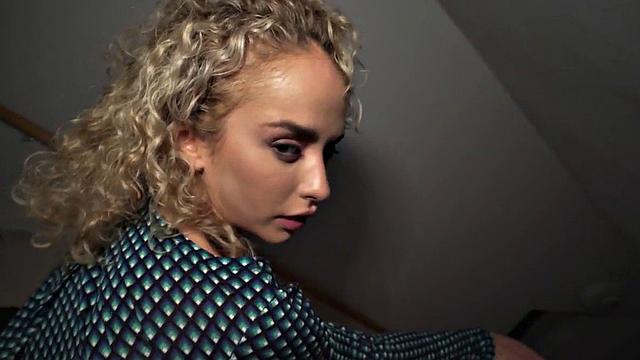 Petite 21yo in pantyhose fucked for cash in casting