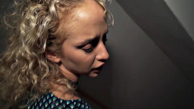 Petite 21yo in pantyhose fucked for cash in casting