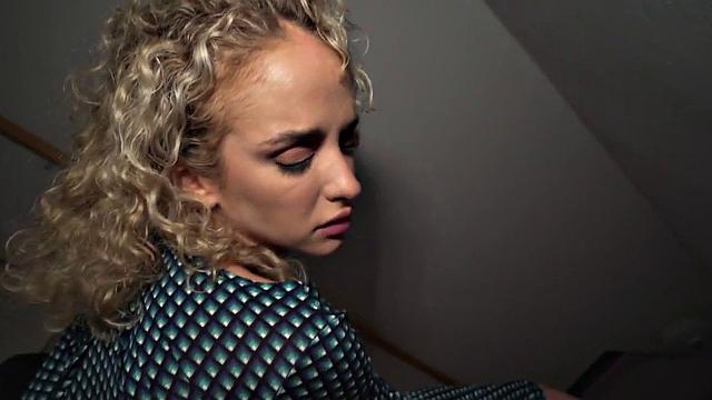 Petite 21yo in pantyhose fucked for cash in casting