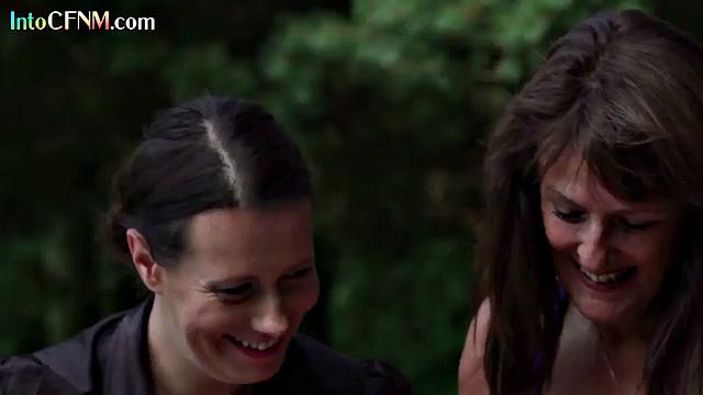 CFNM MILFs deepthroating a lucky stud