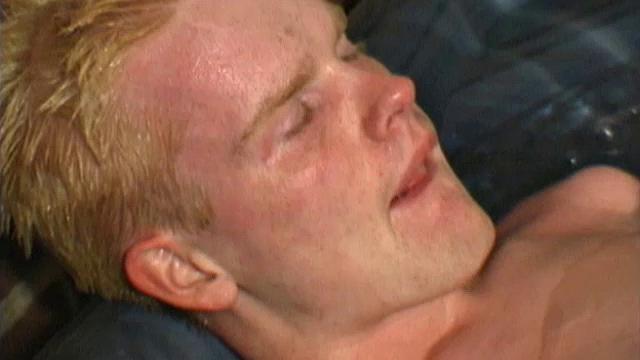 Horny 18 year old Andrew is naked in the hot tub when the urge to jerk off overcomes his blond self. The boy starts working on his big dick and soon it's rock hard.