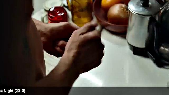 Celebrity Chris Pine showing off his incredible body