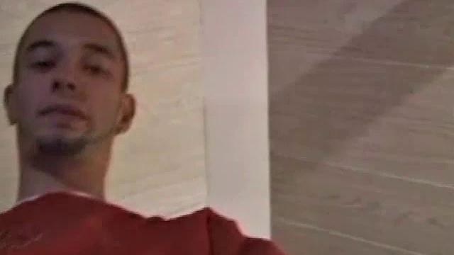 Maverick is feeling horny and wants to jerk off. His dick comes out first and then he loses the clothes. Maverick edges himself closer and closer to climax. When he finally does blow, his warm cum pumps out all over his abs.