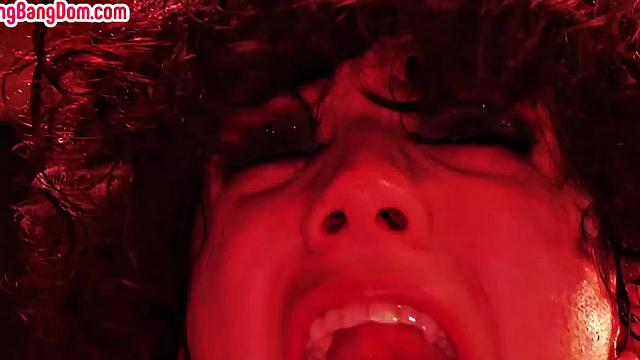 Gangbanging restrained slut