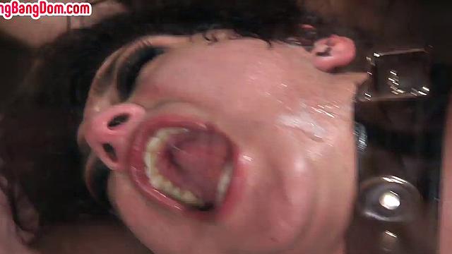 Gangbanging restrained slut