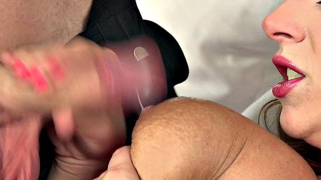 Hot Cream for a Busty Beauty