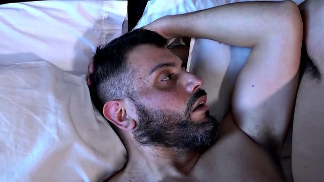 Little Bruno is quick to go down on his mature partner, and by the time both are naked, Daniel is licking the skinny and smooth boy's ass. Eventually tongue is replaced with stiff cock, as Daniel fucks the young man belly down.