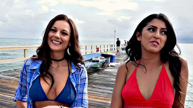 Beach Sluts with Medium Boobs Get Pounded in the Bedroom