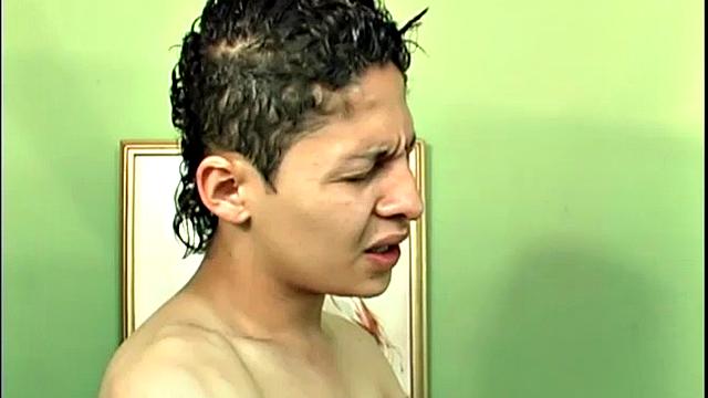 These two skinny Latin boys waste little time heading for the bedroom, where they hop on the bed, kiss and strip each other naked. Chacho and Frank enjoy a long exchange that includes a sexy 69.