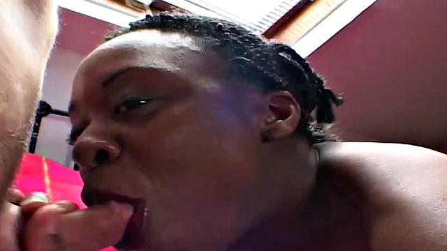 Black man watches ebony wife being fucked