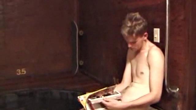 After a short dip in the hot tub, Christian pulls out a porn magazine and starts stroking his dick. A little lube and some ass fingering help him pump out a warm load. Then, Christian continues to jerk off and releases a second load.