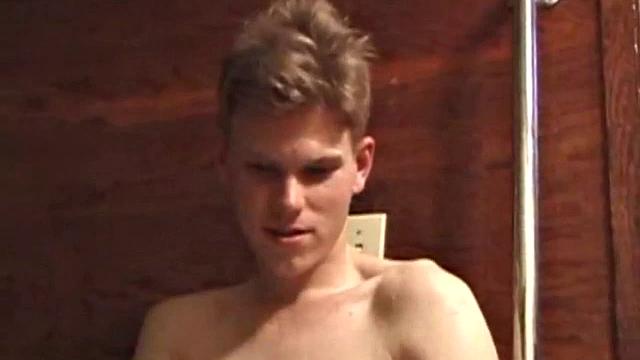 After a short dip in the hot tub, Christian pulls out a porn magazine and starts stroking his dick. A little lube and some ass fingering help him pump out a warm load. Then, Christian continues to jerk off and releases a second load.