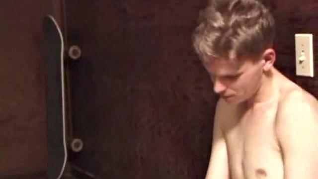 After a short dip in the hot tub, Christian pulls out a porn magazine and starts stroking his dick. A little lube and some ass fingering help him pump out a warm load. Then, Christian continues to jerk off and releases a second load.