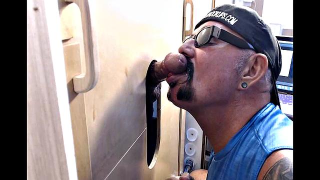 Ebony Guy Wants A Gloryhole Blowjob