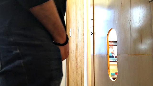 Ebony Guy Wants A Gloryhole Blowjob