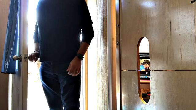 Ebony Guy Wants A Gloryhole Blowjob