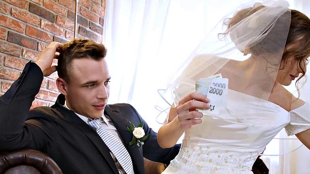 HUNT4K. Czech bride spends first night with rich stranger