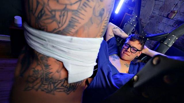 Seduced guy penetrated by big dick in tight anal hole